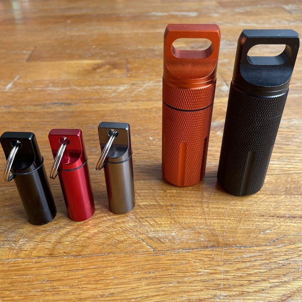 EDC LOT Solid Waterproof Storage Container Tube Outdoor Survival Tool Set  LG/SM